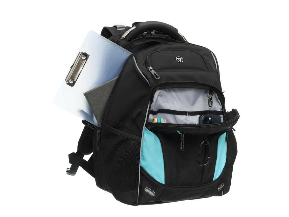 Рюкзак TORBER XPLOR с отделением для ноутбука 15, чёрный, полиэстер 900D, 34x22x46 см, 34л