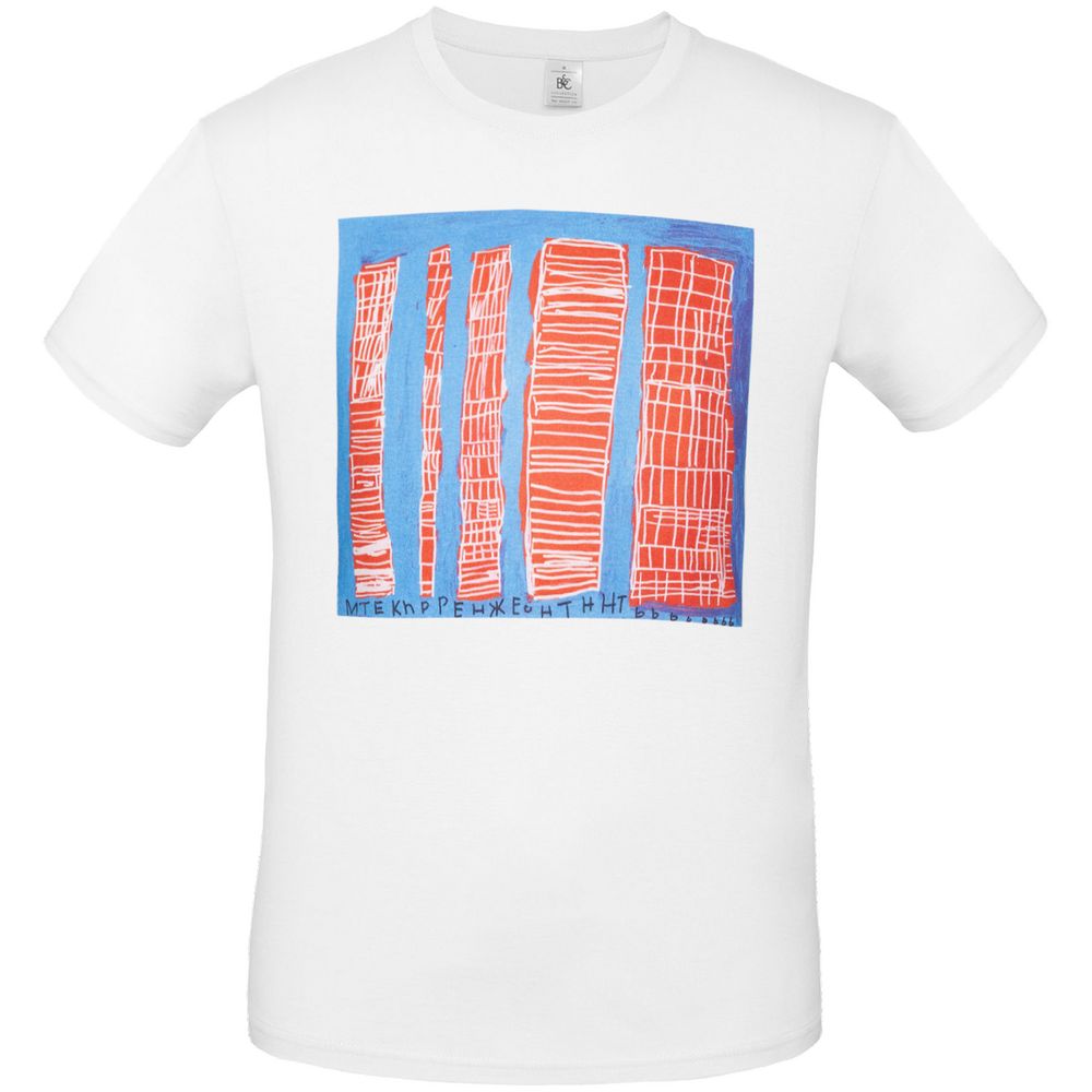Футболка «Небоскребы» — пример нанесения логотипа (Принтэссенция) | Print Logo