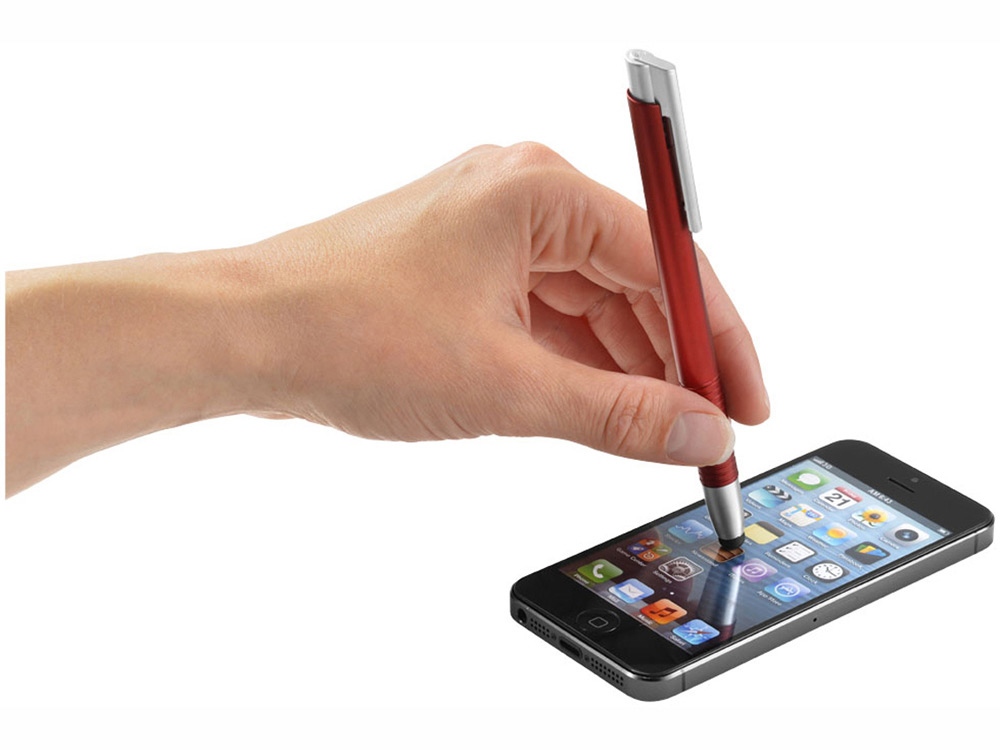 Ручка-стилус шариковая Giza, красный