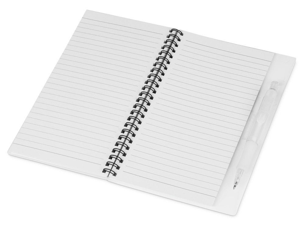 Блокнот А5 Hyatt с ручкой шариковой, белый