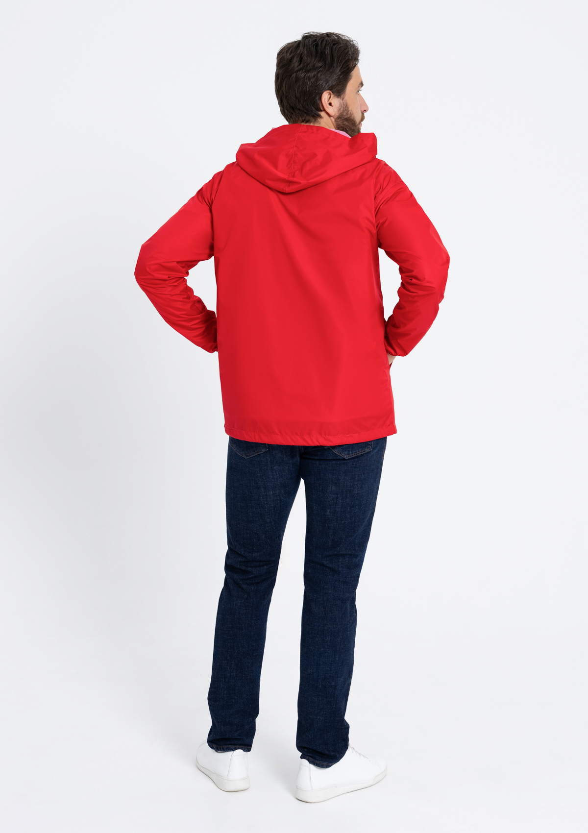 Ветровка унисекс STAN дюспо 210T, 85, 59, Красный,  (14)  (50/L)