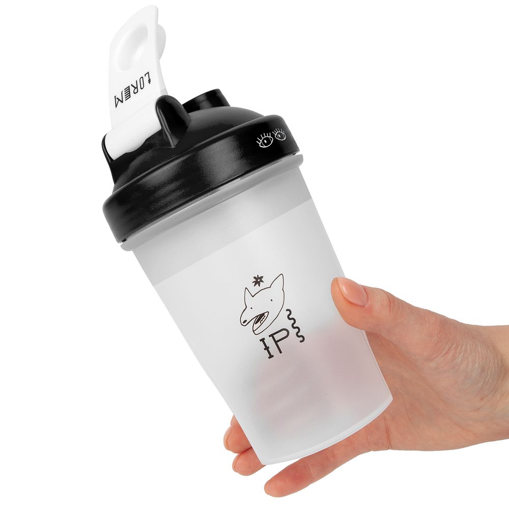 Спортивный шейкер OneTwo Drink — пример нанесения логотипа () | Print Logo