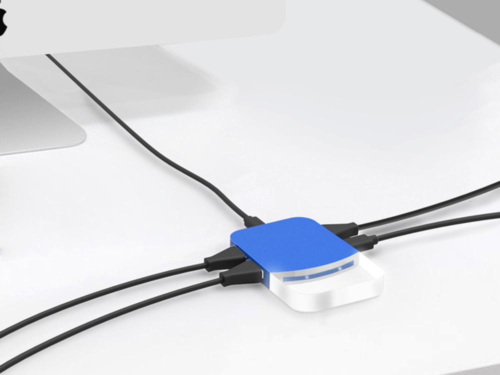 USB хаб Mini iLO Hub, синий
