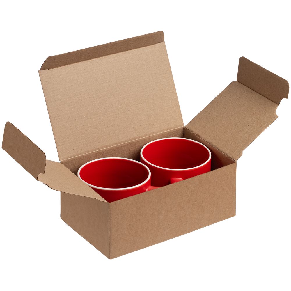 Коробка Couple Cup под 2 кружки, малая — пример нанесения логотипа (Molti) | Print Logo