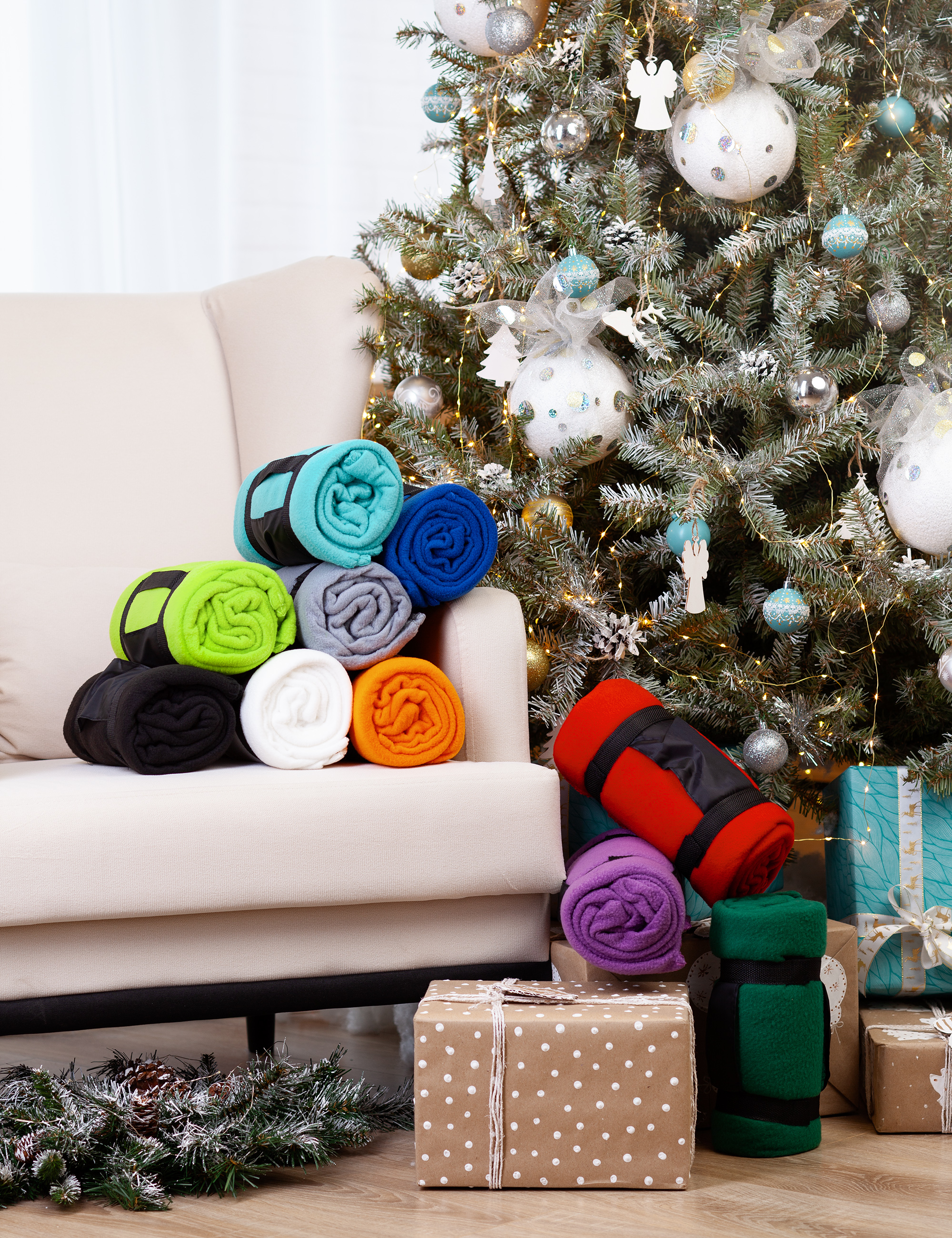 Плед "Байкал", синий