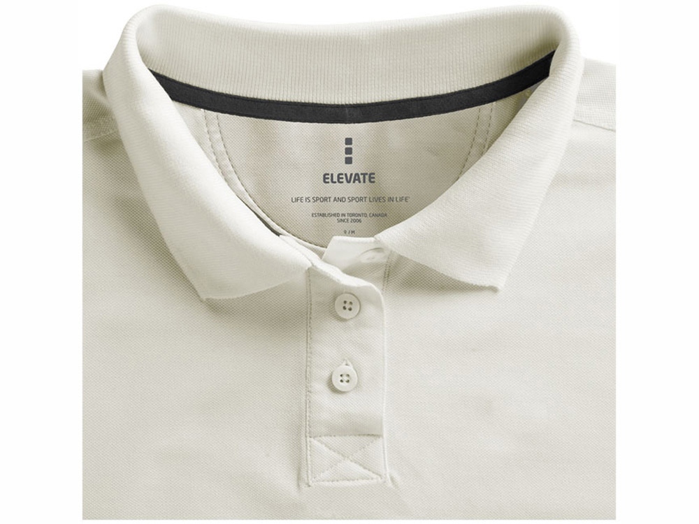 Calgary женская футболка-поло с коротким рукавом, св. серый