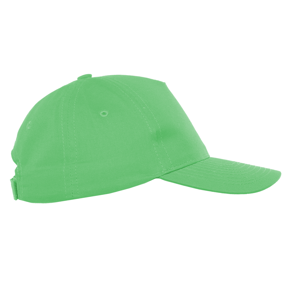 Детская бейсболка STAN 5 клиньев хлопок 150, 10J, Ярко-зелёный,  (26)  (52-54/ONE SIZE)