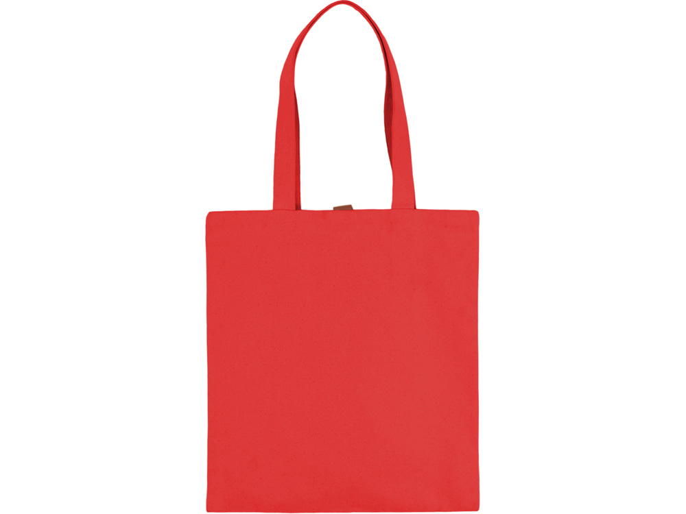 Сумка Clip из хлопка 340 г/м2 с застежкой из экокожи, красный