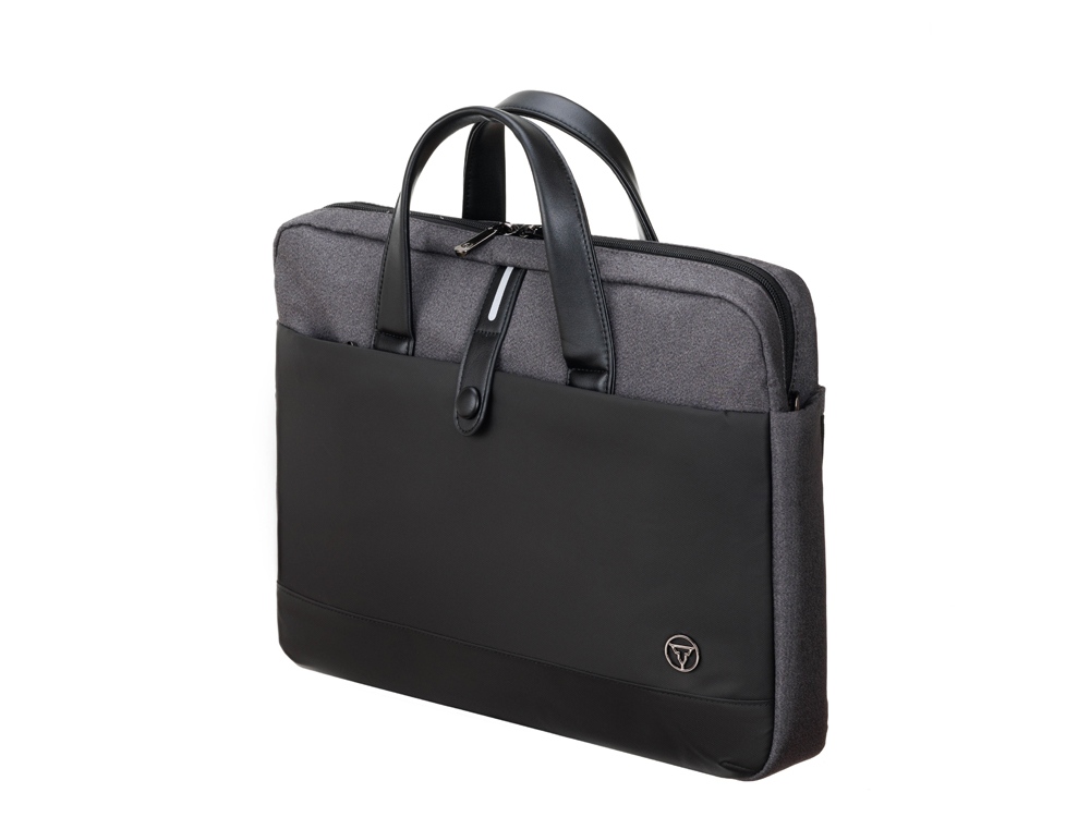 Сумка для ноутбука TORBER ВЕКТОР 14.1'', чёрный/серый, нейлон, 40 x 5 x 28 см, 5л
