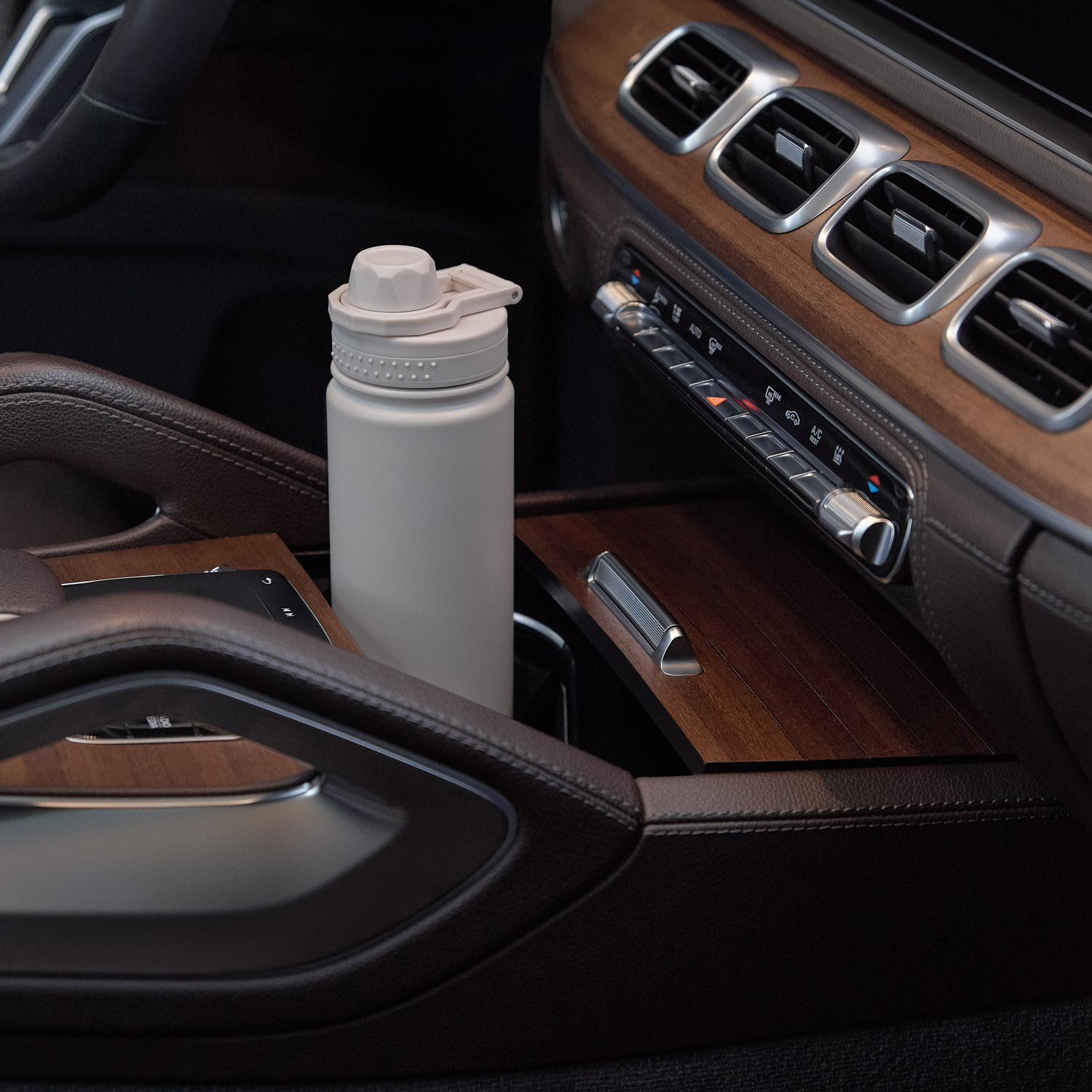 Термобутылка вакуумная герметичная Савона (Savona), бежевая