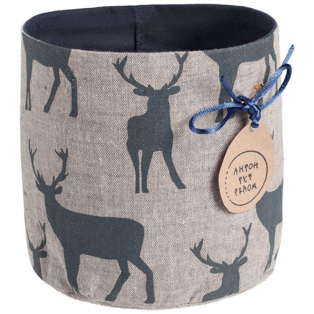 Корзинка для мелочей «Северный олень» с логотипом Антон тут рядом | Print Logo