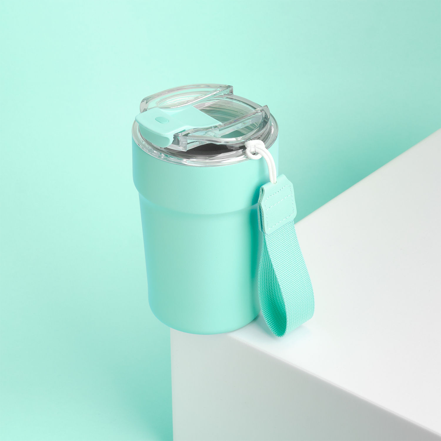 Термокружка вакуумная Монако, аква