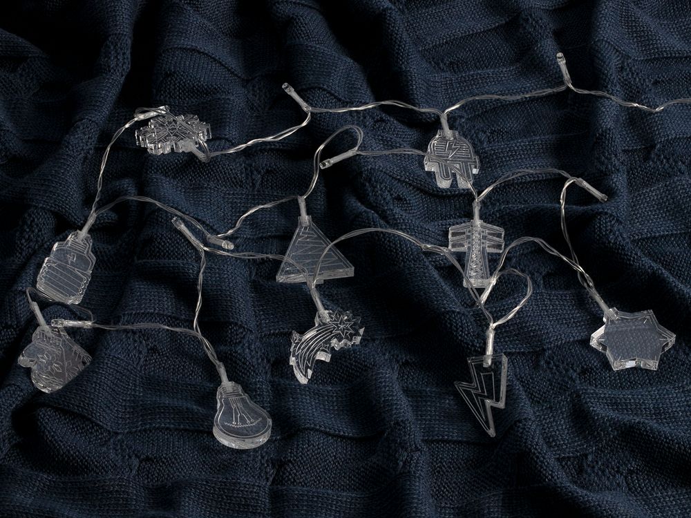 Светодиодная гирлянда Xmas Power — пример нанесения логотипа (сделано в России) | Print Logo