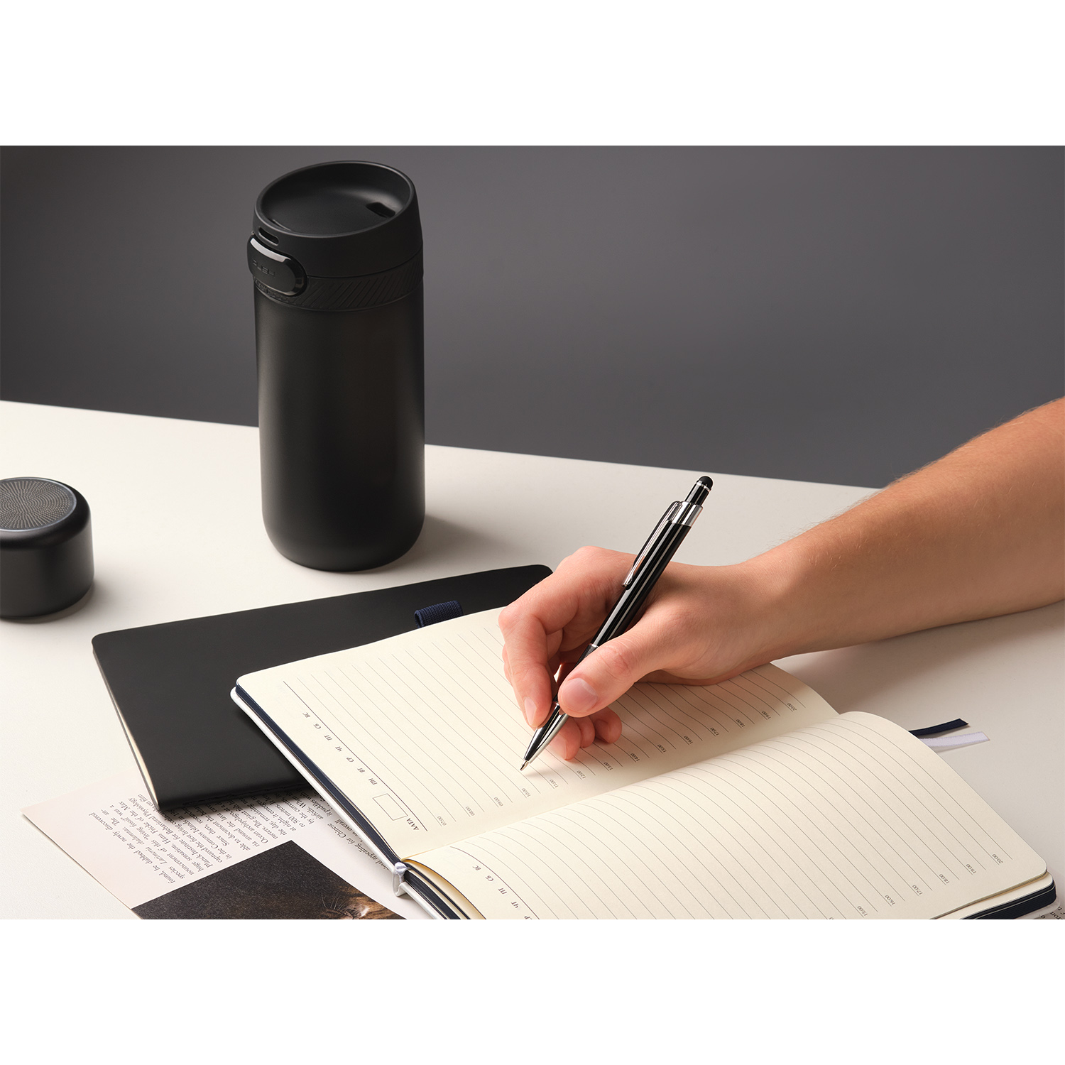 Шариковая ручка Леви (Levi), белая фото на сайте Print Logo.