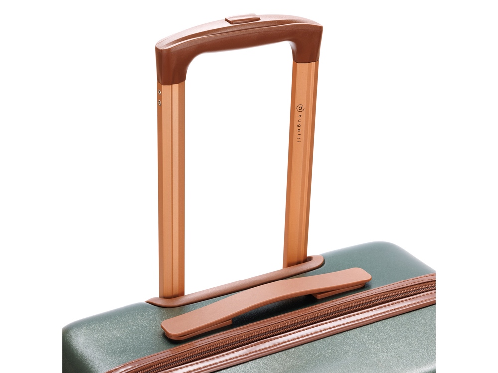 Чемодан BUGATTI АМЕЛИЯ | AMELIA, зеленый, поликарбонат / АБС-пластик, 42х24х67 см, 55 л