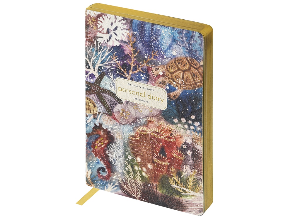 Ежедневник А5 Фантазия. Кораллы с логотипом Bruno Visconti | Print Logo