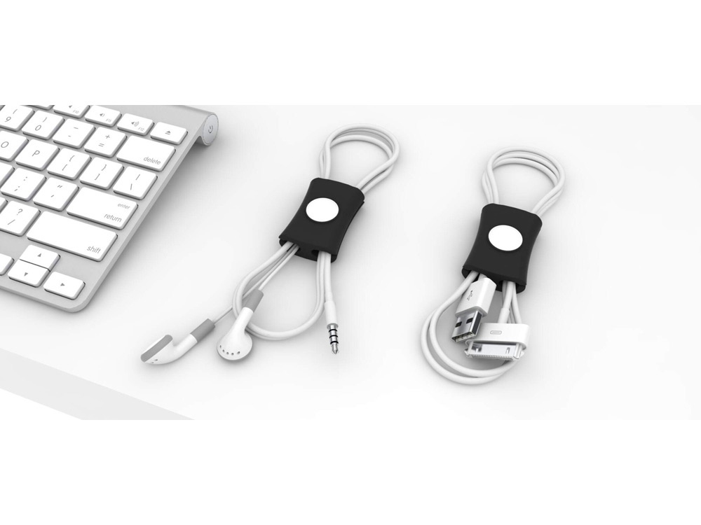 Органайзер для проводов Snappi, черный