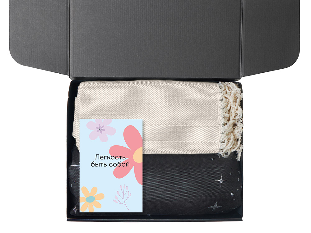 Подарочный набор Re:f. Shelter  с пледом, зеркалом, свечой и диффузором