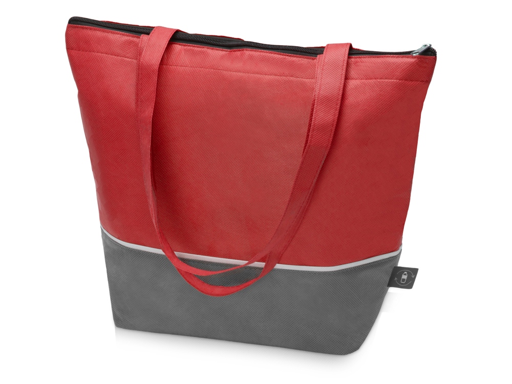 Сумка-холодильник Reviver с длинными ручками из нетканого переработанного материала RPET фото на сайте Print Logo.