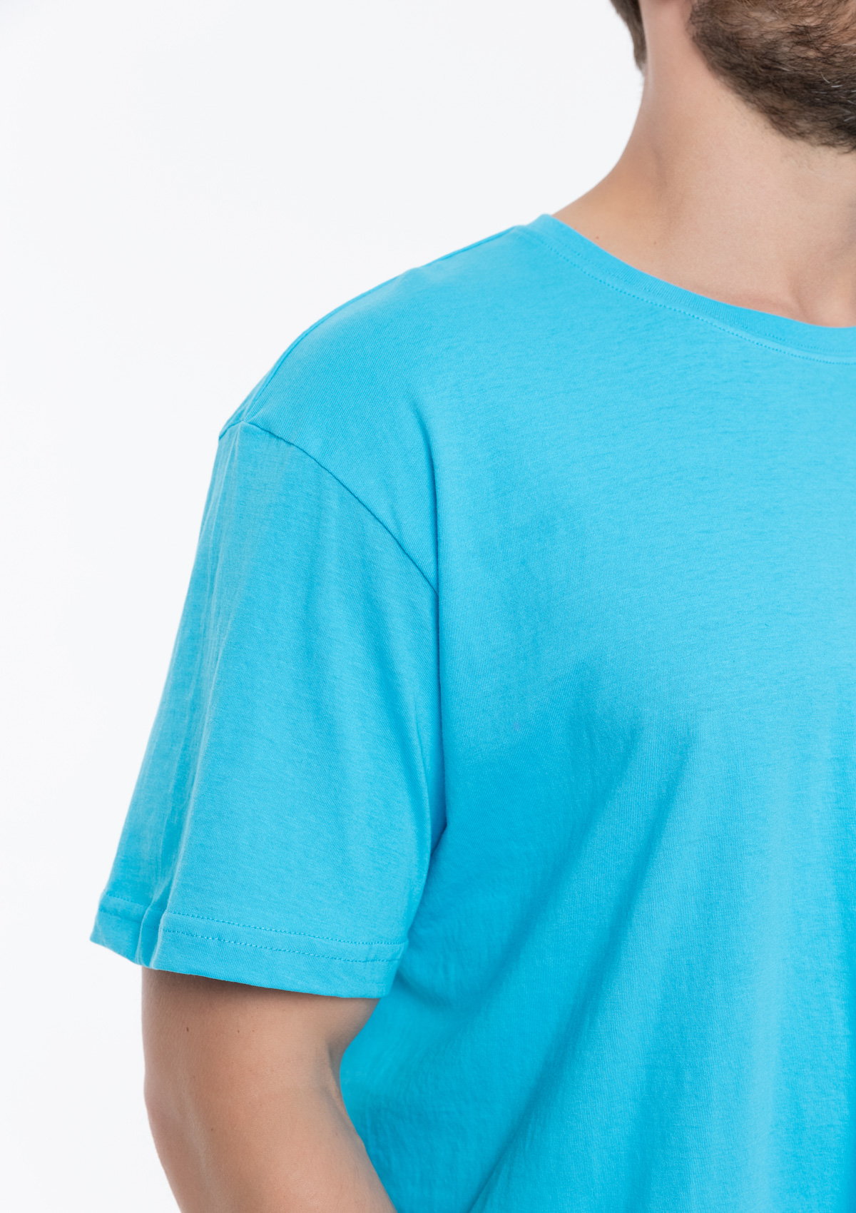Футболка унисекс без бокового шва STAN хлопок 160, 02, Бирюзовый,  (32)  (44/XS)