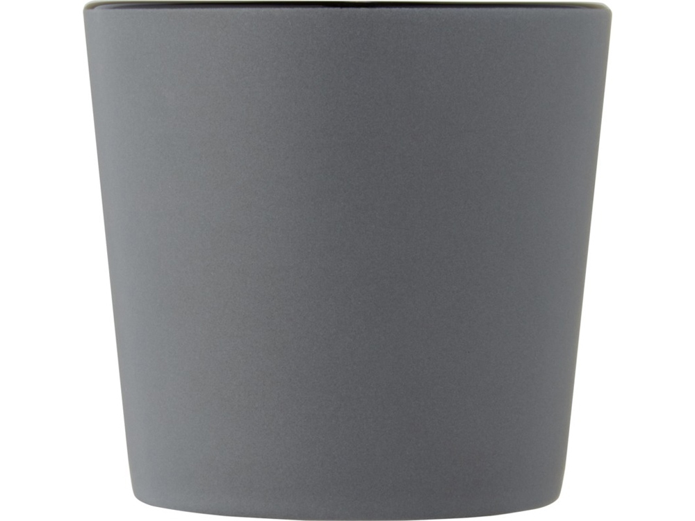 Cali Керамическая кружка объемом 370 мл с матовой отделкой - сплошной черный / Matted Grey