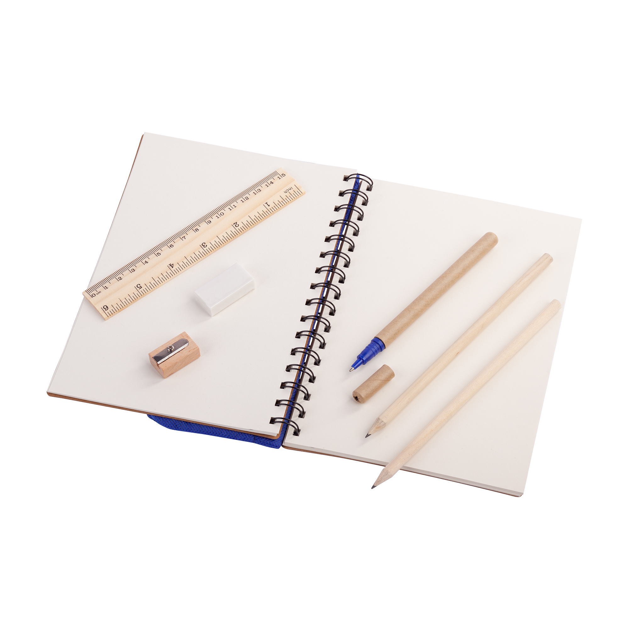 Блокнот "Full kit" с пеналом и канцелярскими принадлежностями фото на сайте Print Logo.