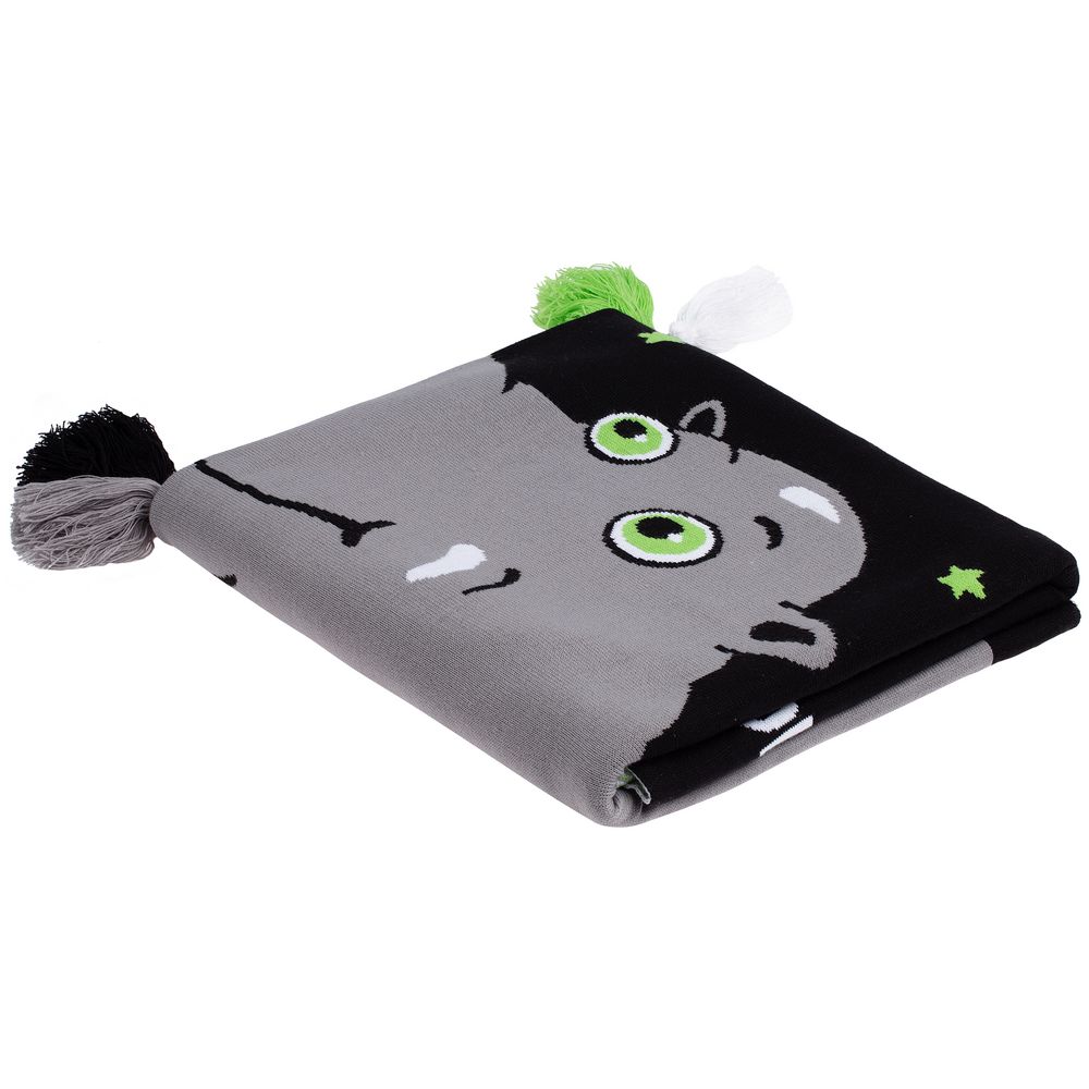 Плед «Крокодилобегемоты» — пример нанесения логотипа (Соль) | Print Logo