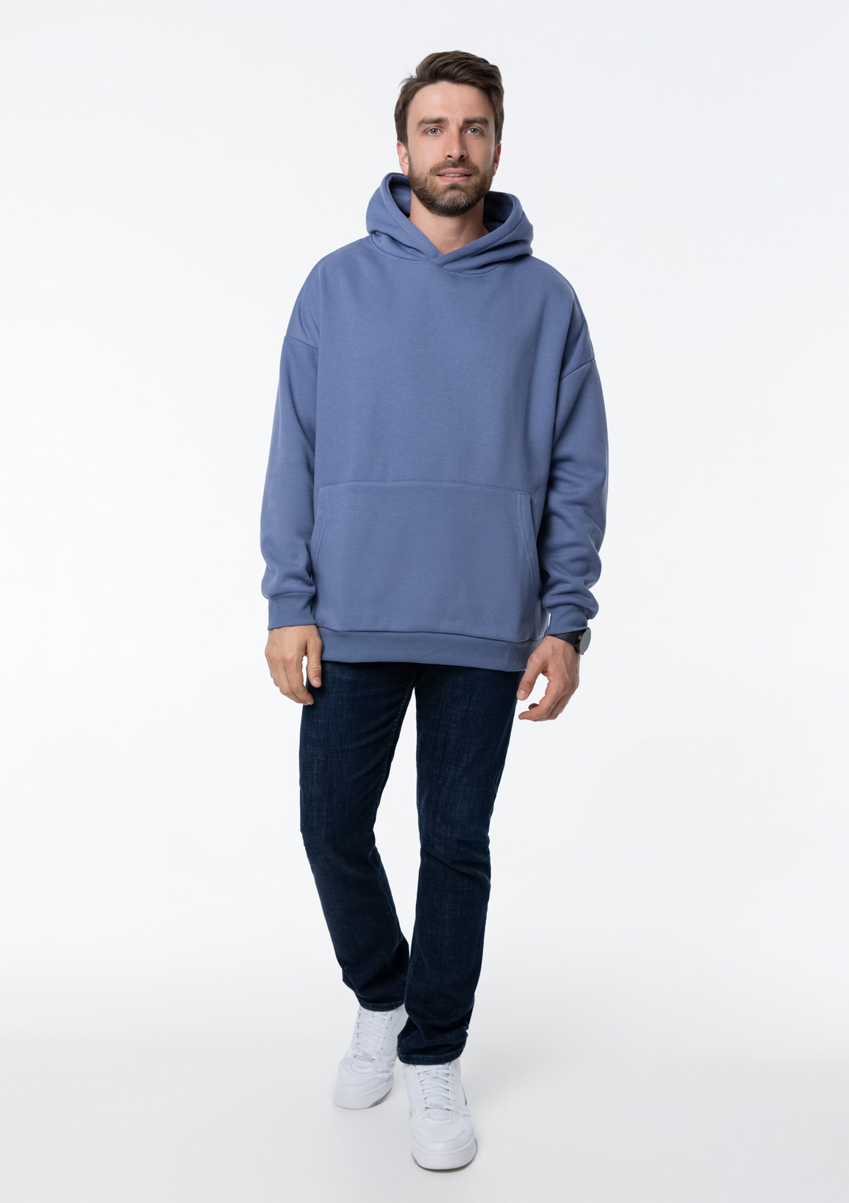 Худи унисекс STAN оверсайз интерсофт 320, 69, Серо-фиолетовый,  (74)  (56/XXXL)