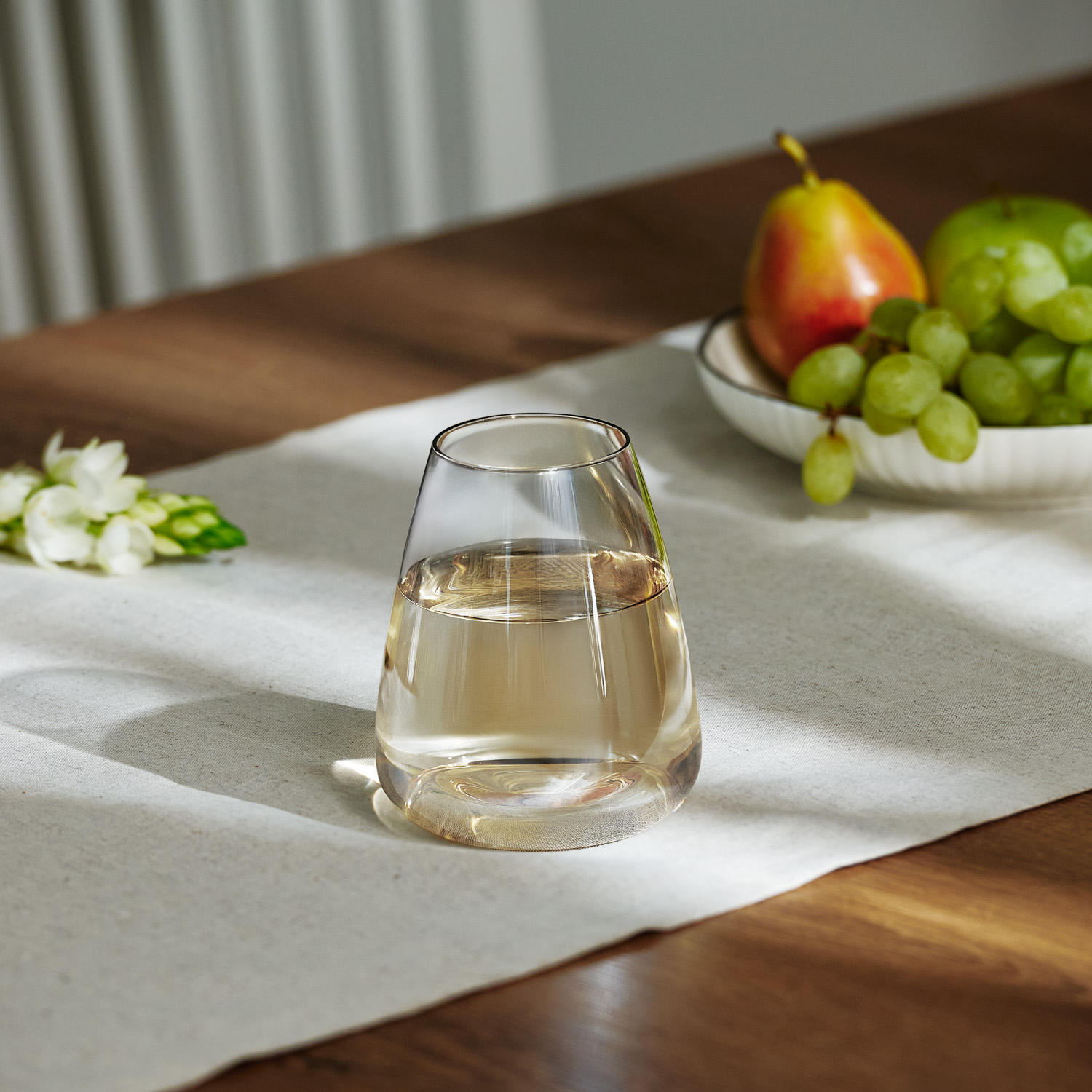 Стакан для воды Ницца (Nizza), градиент дымчато-золотой фото на сайте Print Logo.