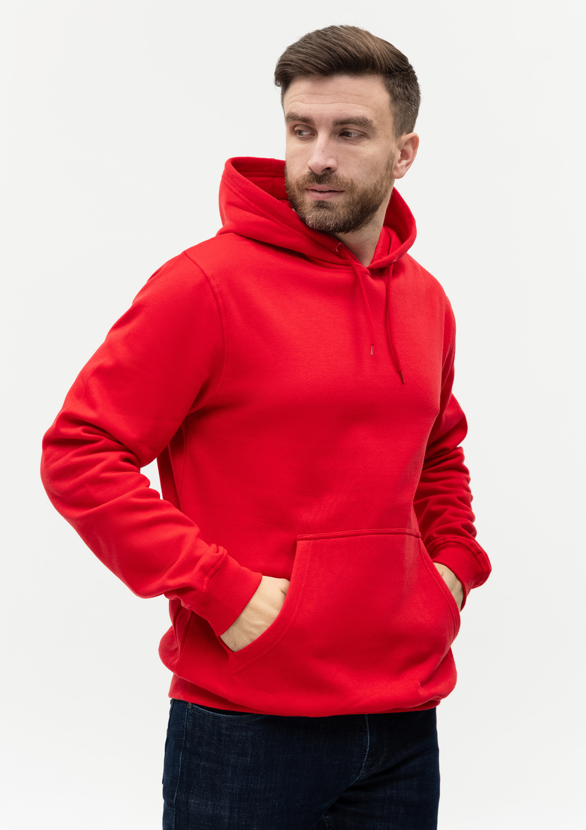 Худи унисекс STAN футер с начёсом 260, 20, Красный,  (14)  (44/XS)