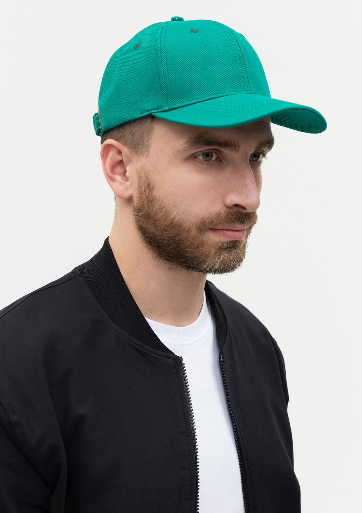 Бейсболка STAN 6 клиньев хлопок 330, 06, Зелёный,  (30/1)  (56-58)