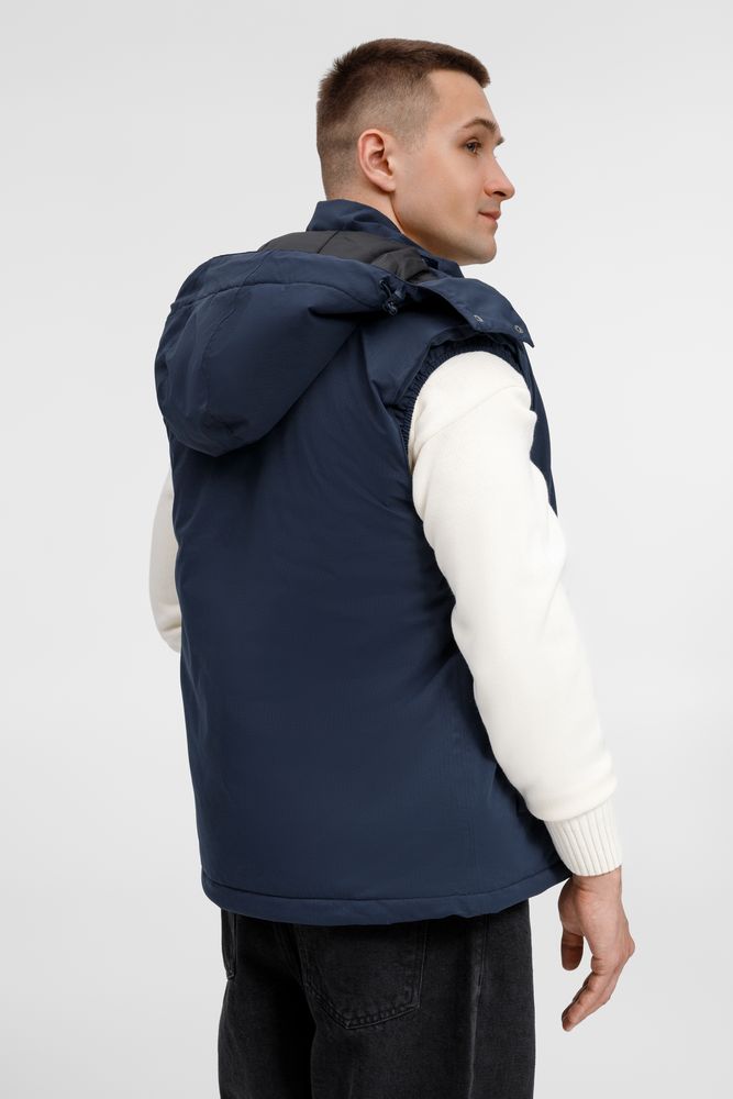 Жилет унисекс Sfera, темно-синий, размер 3XL