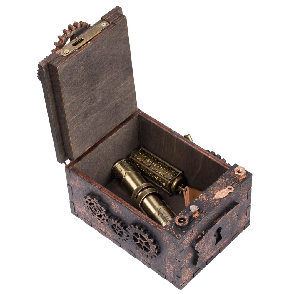 Шкатулка с секретом Gearbox — пример нанесения логотипа (сделано в России) | Print Logo