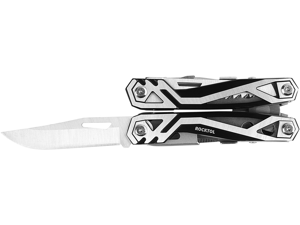 Мультитул Rocktol 21 в 1 с пружинными плоскогубцами фото на сайте  Print Logo.