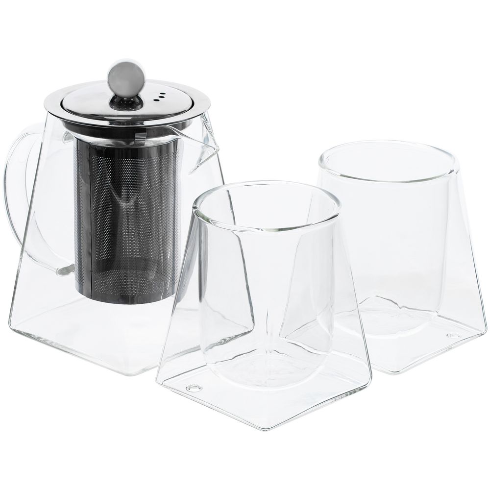 Чайный набор Quadroni в красной коробке с логотипом  | Print Logo