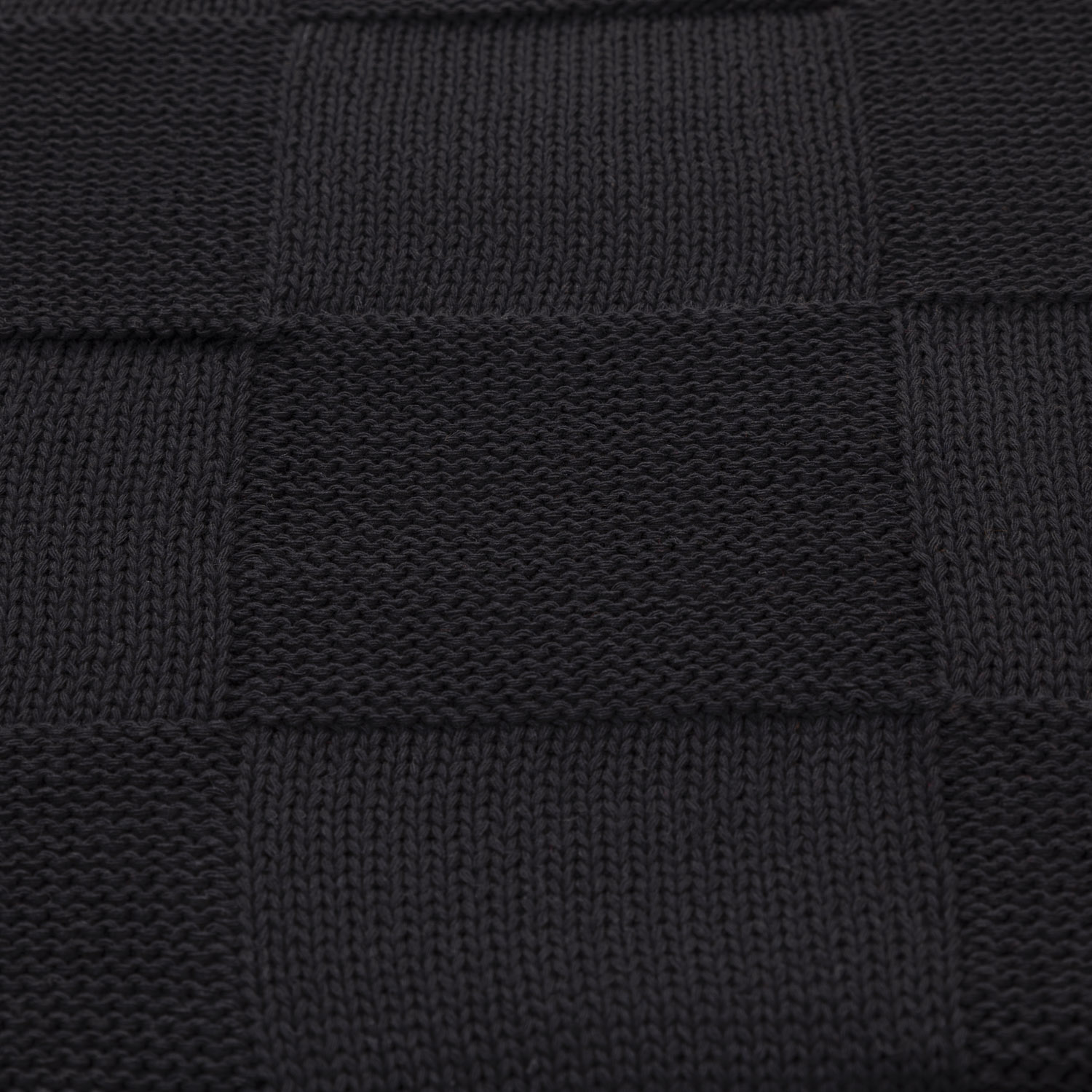 Плед Селла (Cella) вязаный, черный (без подарочной коробки)