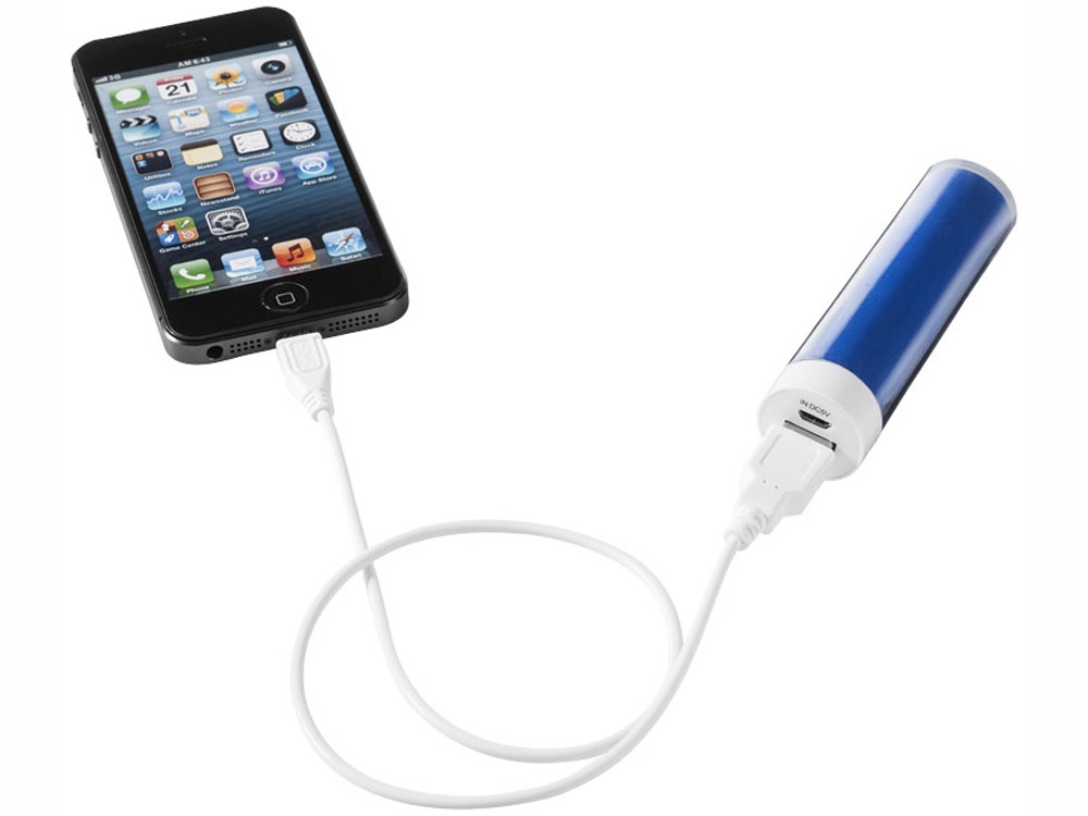 Портативное зарядное устройство Dash, 2200 мА/ч, ярко-синий