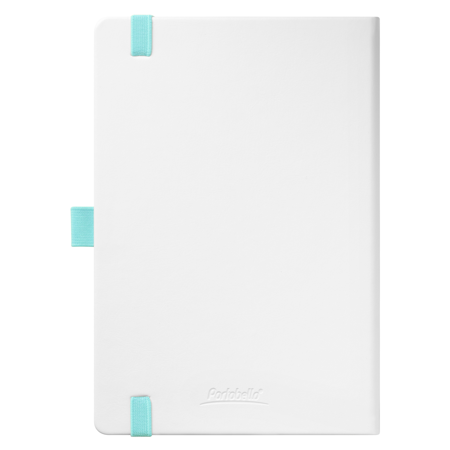 Ежедневник Arctic недатированный, белый/бирюзовый