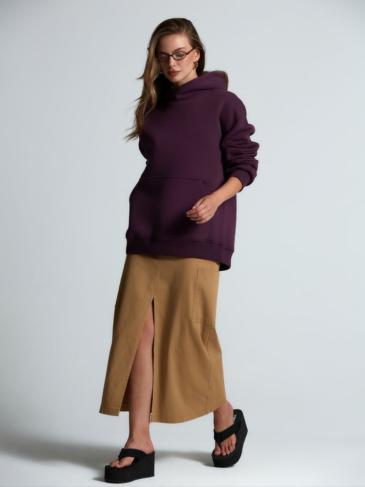 Худи Kulonga Oversize, фиолетовое, размер M/L