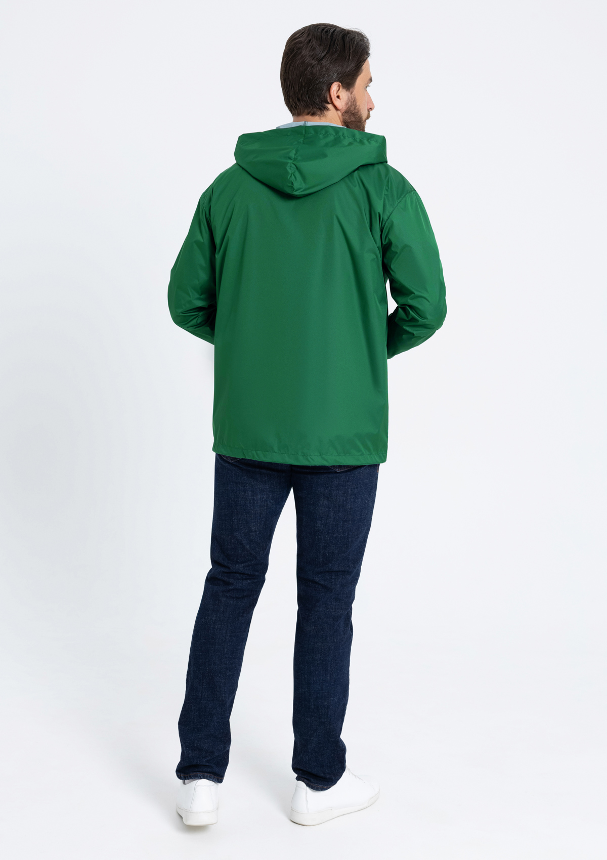 Ветровка унисекс STAN дюспо 210T, 85, 59, Тёмно-зелёный,  (130)  (44/XS)