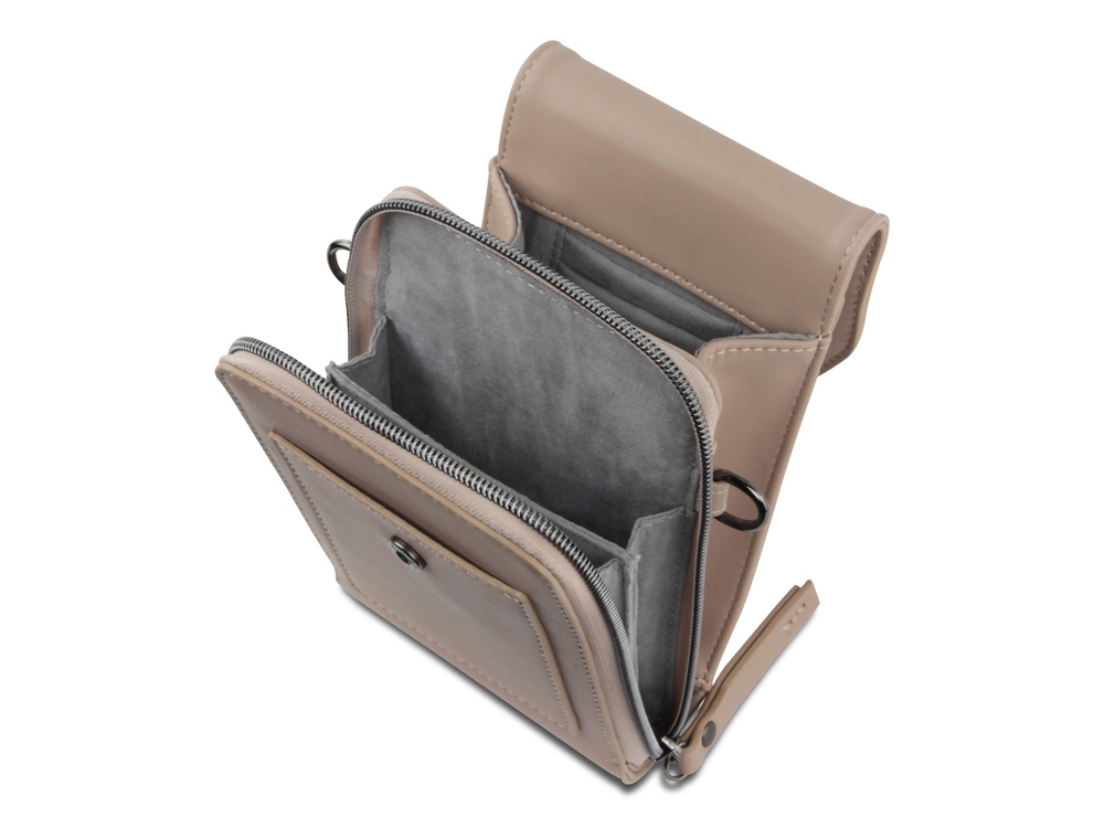 Сумка наплечная BUGATTI АЛМАТА | ALMATA, песочная, полиуретан, 11х4х19 см