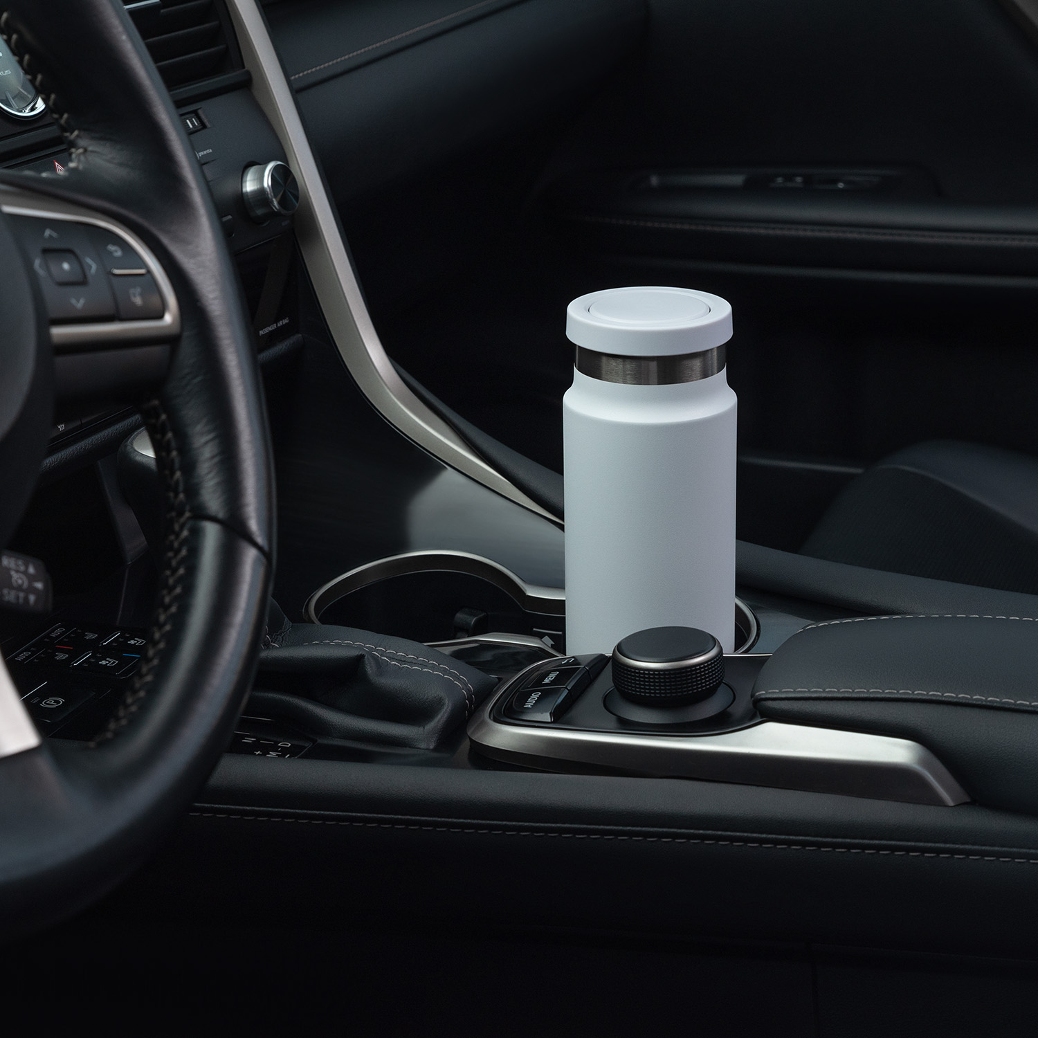 Термобутылка вакуумная герметичная Аллегра (Allegra), серая