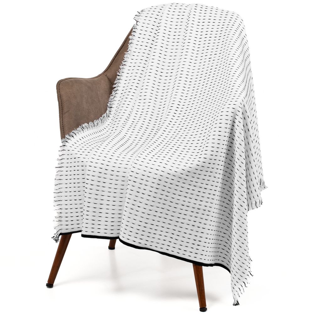 Плед Fringy с логотипом teplo | Print Logo