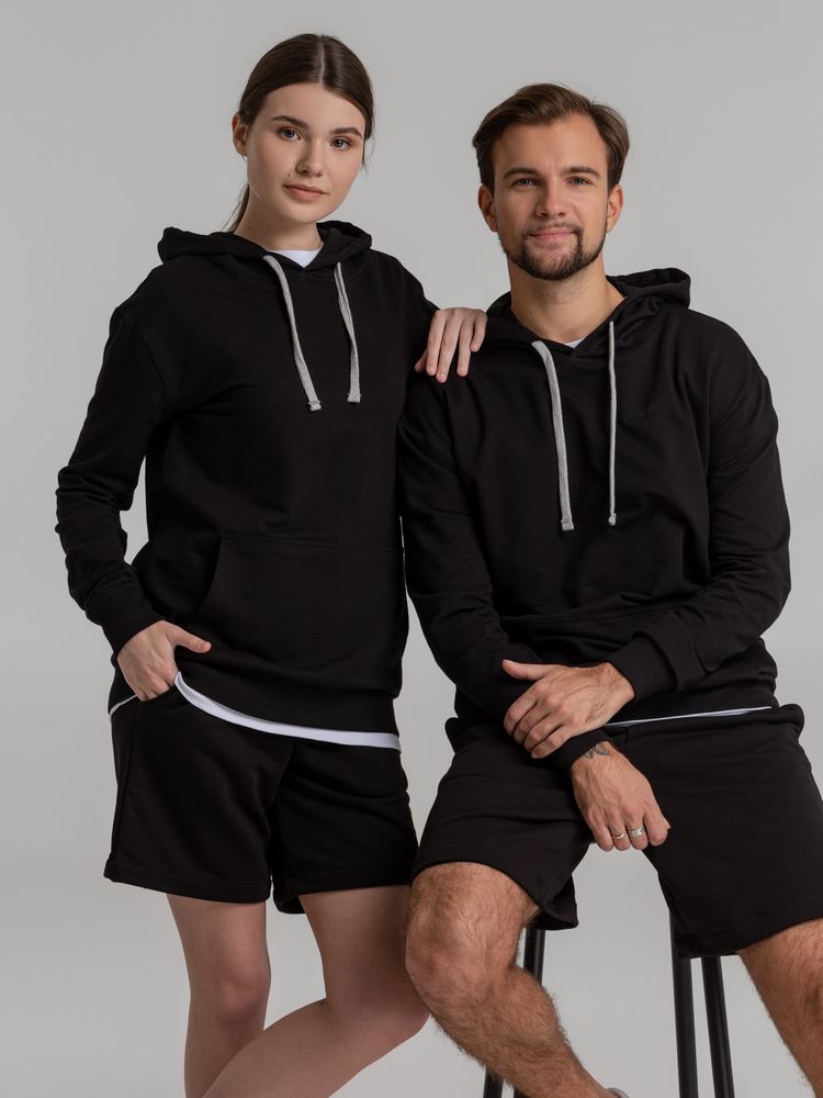 Толстовка с капюшоном Unit Kirenga черная, размер 3XL