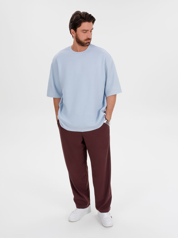 Джемпер с коротким рукавом Siluetti Volumica, светло-голубой, размер XS/S