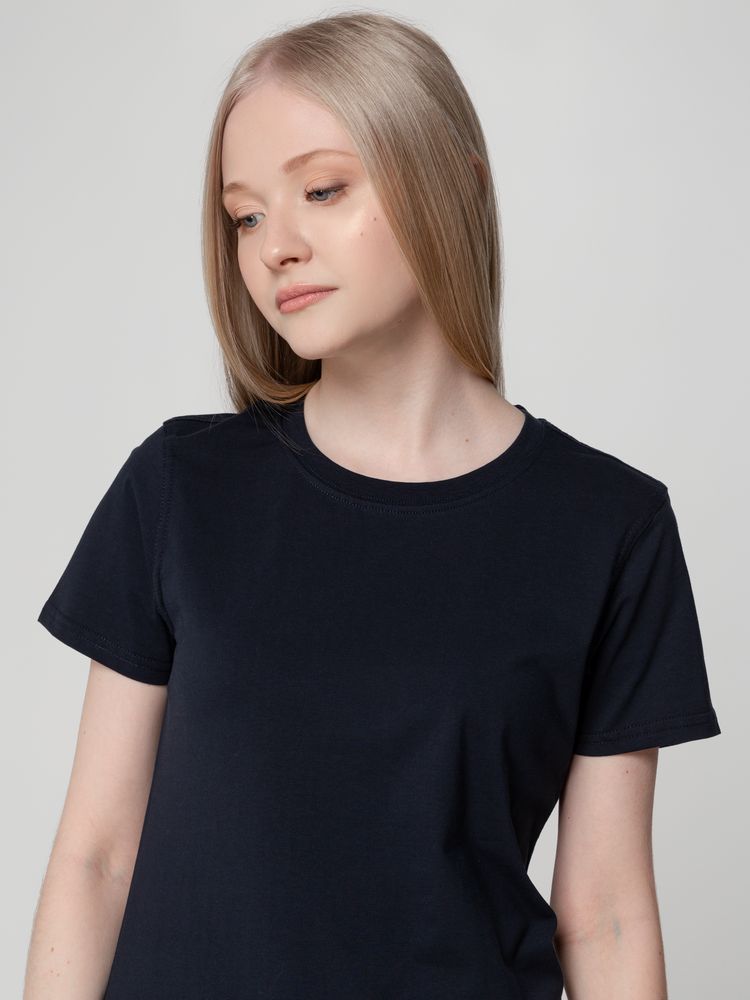 Футболка женская T-bolka Lady темно-синяя, размер S