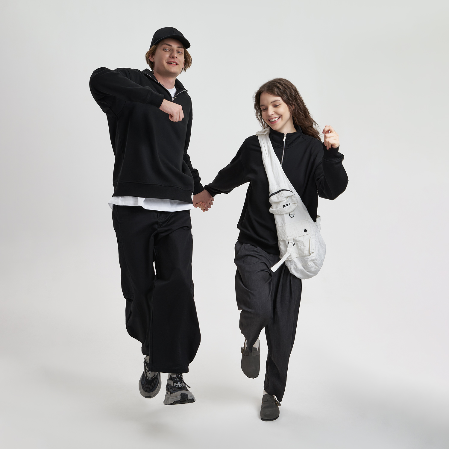 Толстовка на молнии унисекс Флоу (Flow), черная, размер 5XL/6XL