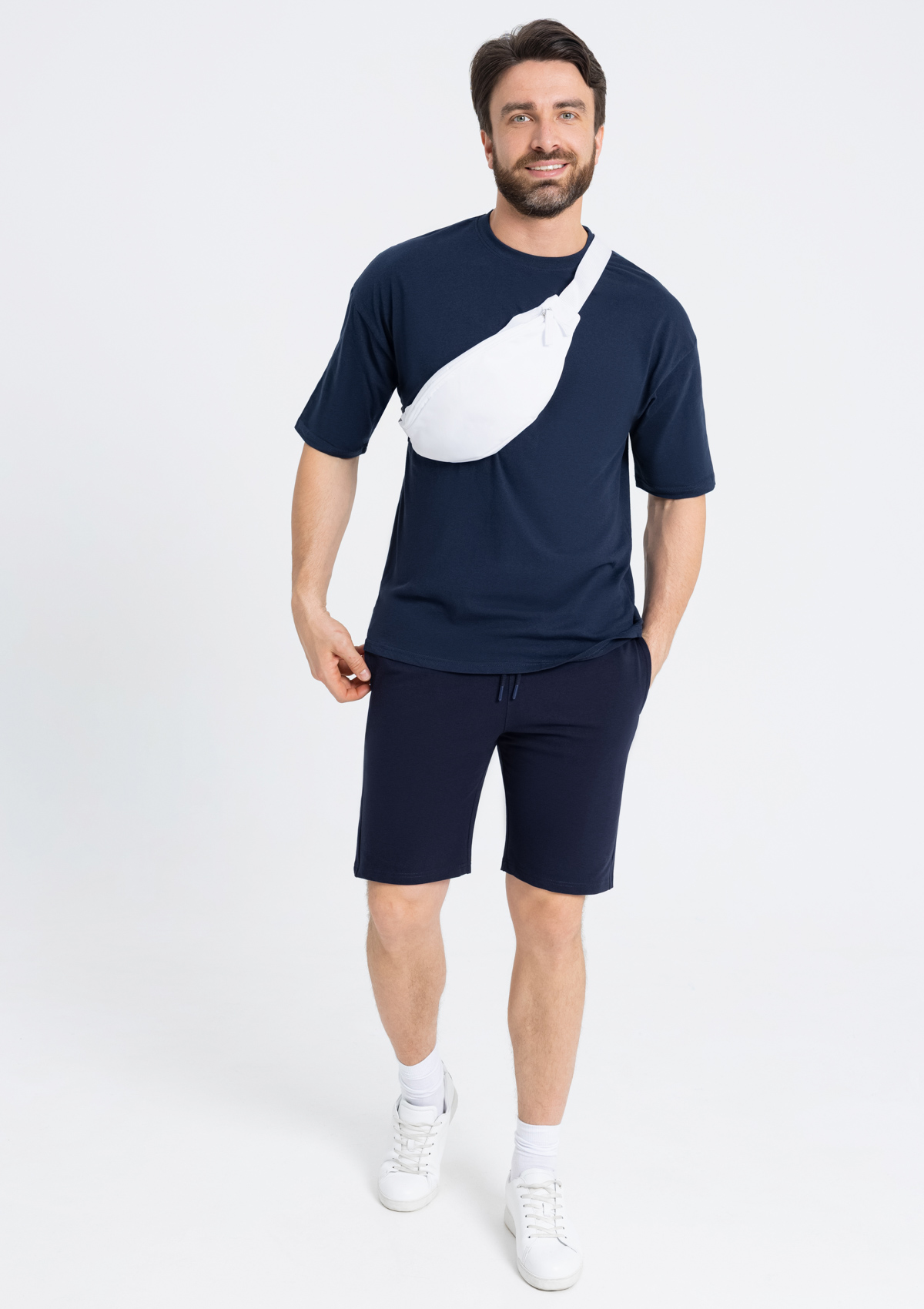 Футболка унисекс оверсайз STAN хлопок 140, 39, Тёмно-синий,  (46)  (56/XXXL)