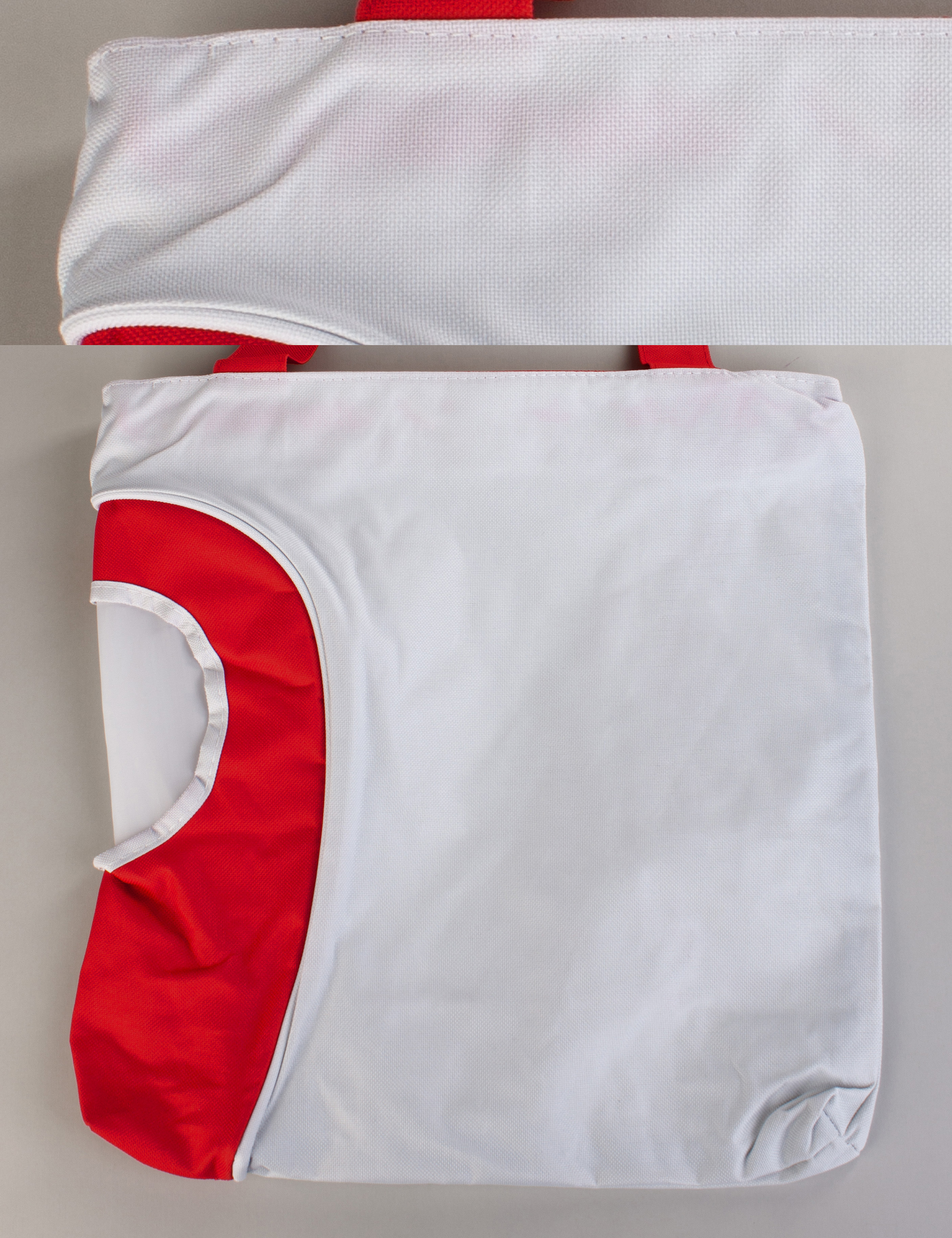 Сумка пляжная "Карибские острова", красная/белая#, белый с красным