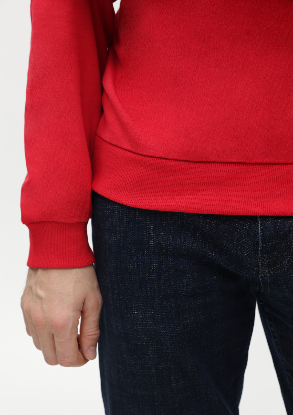 Свитшот унисекс STAN футер без начёса, 260, 63, Красный,  (14)  (54/XXL)